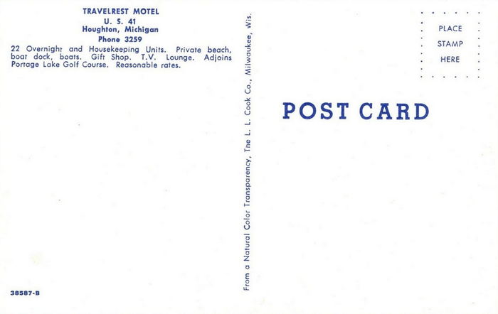 Travelrest Motel - Vintage Postcard (newer photo)